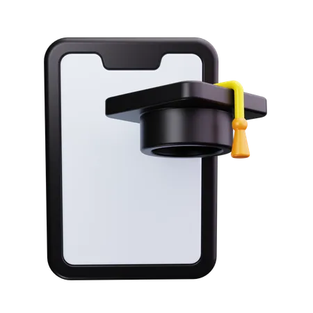 Online Graduation  3D Icon