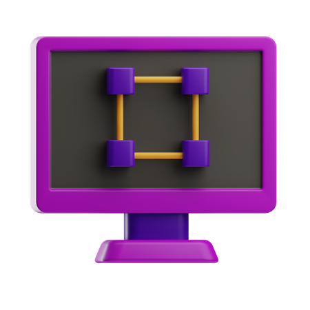 Online Graphic Design  3D Icon