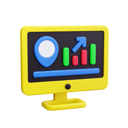 Online Growth  3D Icon