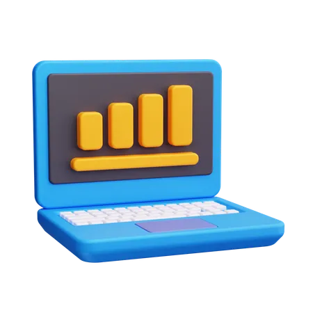 Online Growth  3D Icon