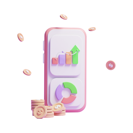 Online Growth  3D Icon
