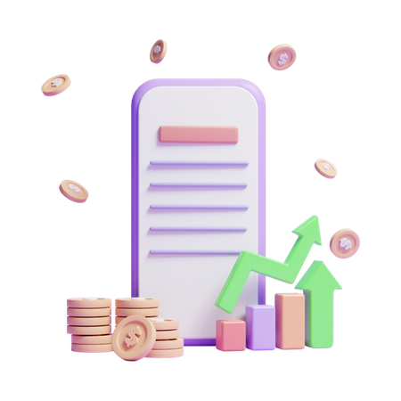 Online Growth  3D Icon