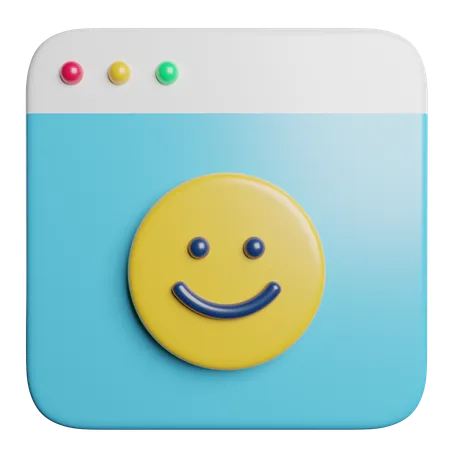 Online Hapiness  3D Icon