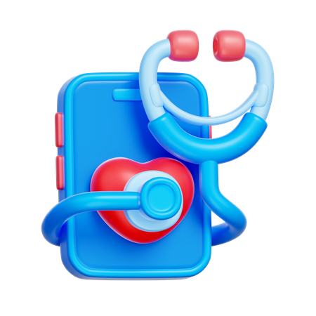 Online Health Check  3D Icon