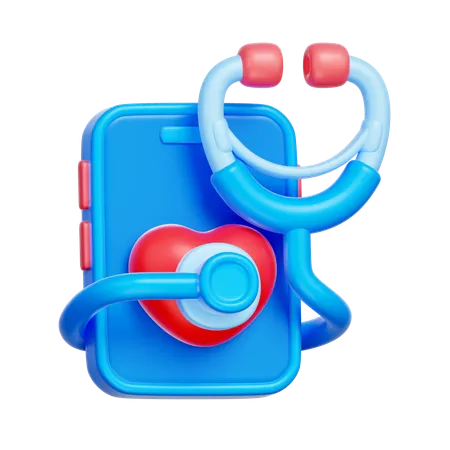 Online Health Check  3D Icon