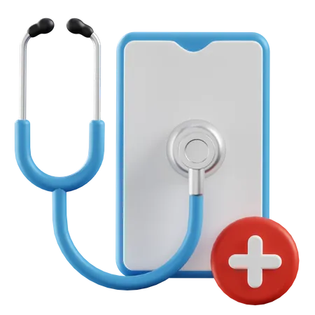 Online Health Checkup  3D Illustration