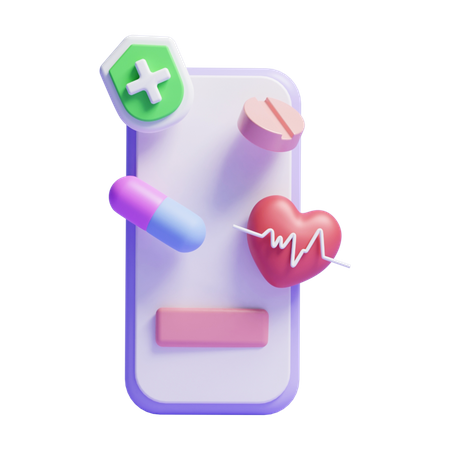 Online Healthcare  3D Icon