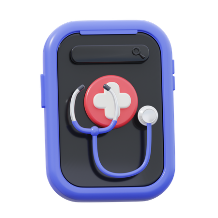 Online Healthcare app  3D Icon