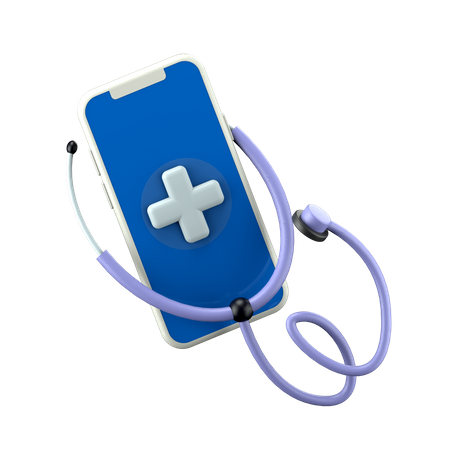 Online healthcare app  3D Icon