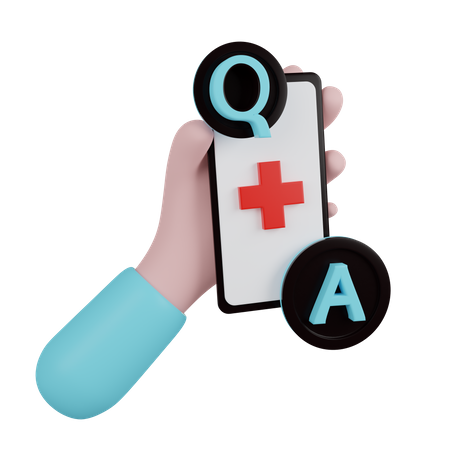 Online Healthcare Support 3D Icon