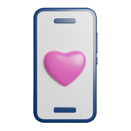 Online Heart Like  3D Icon