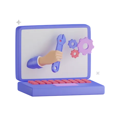 Online Help Service 3D Icon