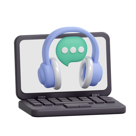 Online-Helpdesk  3D Icon