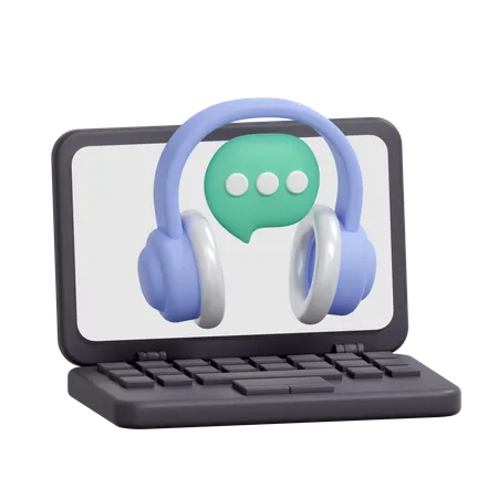 Online-Helpdesk  3D Icon