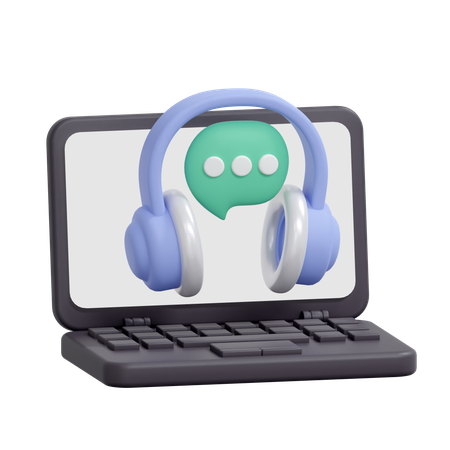 Online Helpdesk  3D Icon