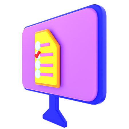 Online-Notiz  3D Icon