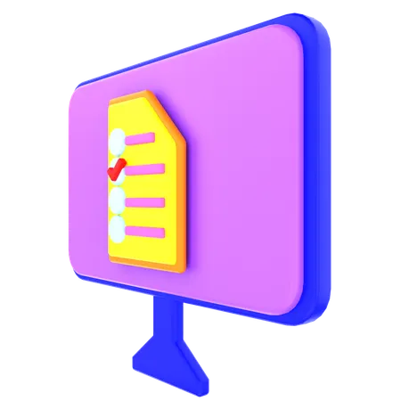 Online-Notiz  3D Icon