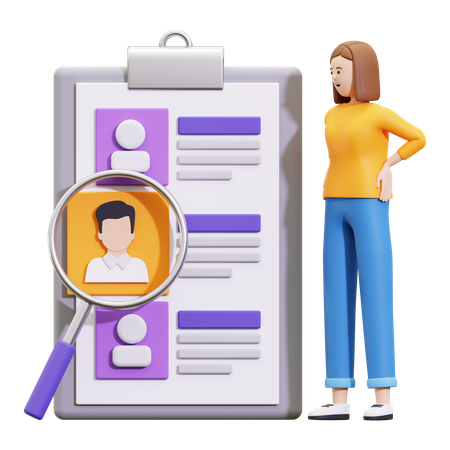Online Hiring And Recruitment  3D Illustration
