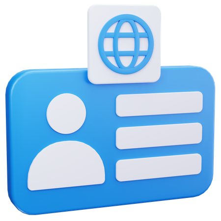 Online ID  3D Icon