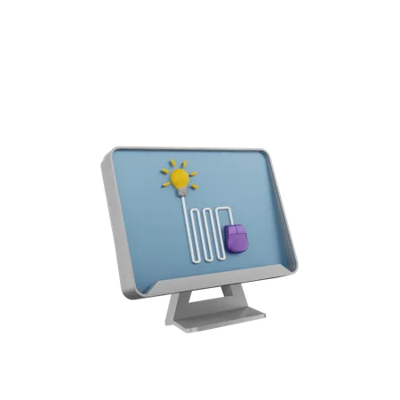 Online Idea  3D Icon