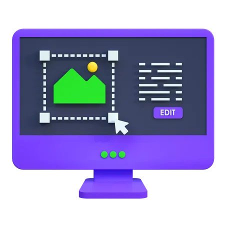 Online Image Editor  3D Icon