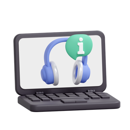 Online-Informations-Helpdesk  3D Icon