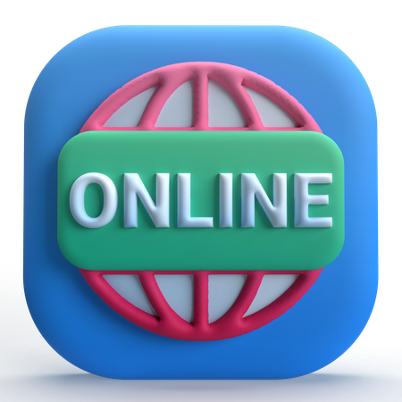Online Internet  3D Icon