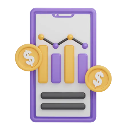 Online Investment  3D Icon