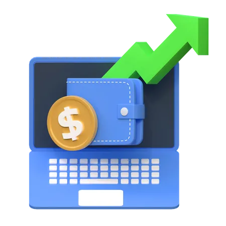 Digital Wallet Saving Finance Icon 3 D Illustration 3D Icon