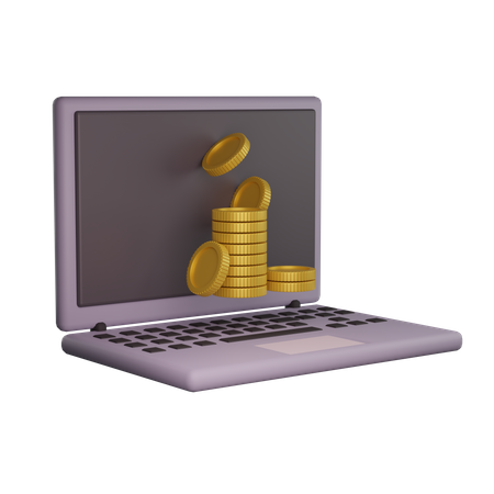 Online Investment Profit  3D Icon