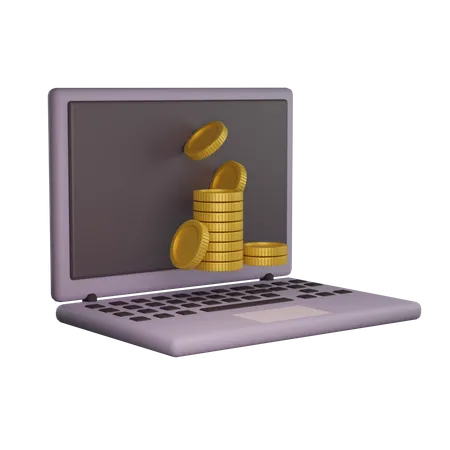 Online Investment Profit  3D Icon