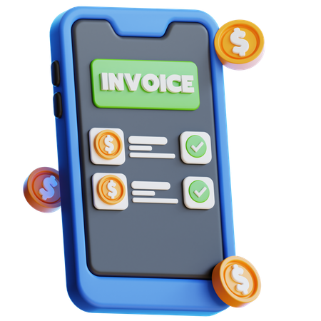Online Invoice  3D Icon
