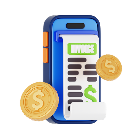 Online Invoice  3D Icon