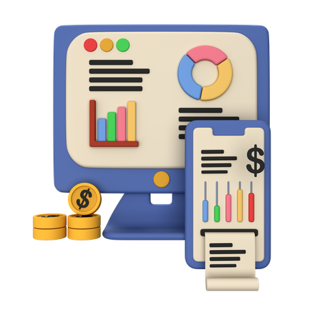 Online Invoice  3D Icon