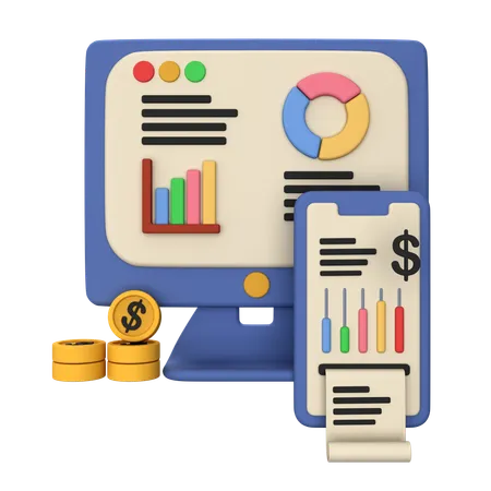 Online Invoice  3D Icon