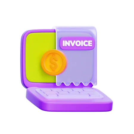 Online Invoice  3D Icon