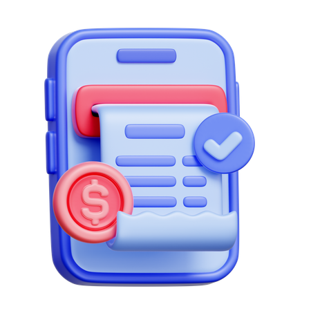Online Invoice  3D Icon