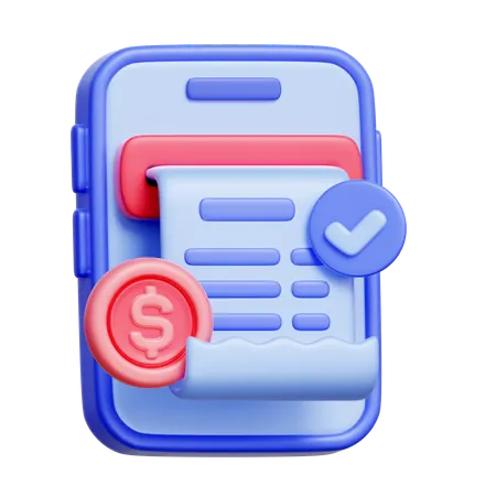 Online Invoice  3D Icon