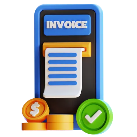 Online Invoice  3D Icon