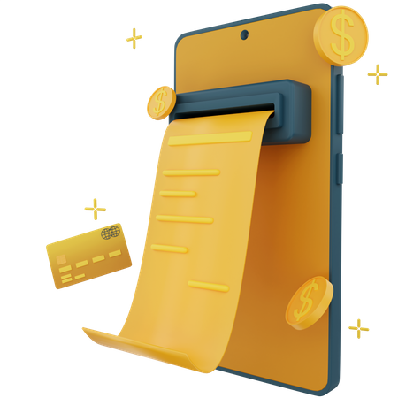 Online Invoice  3D Icon