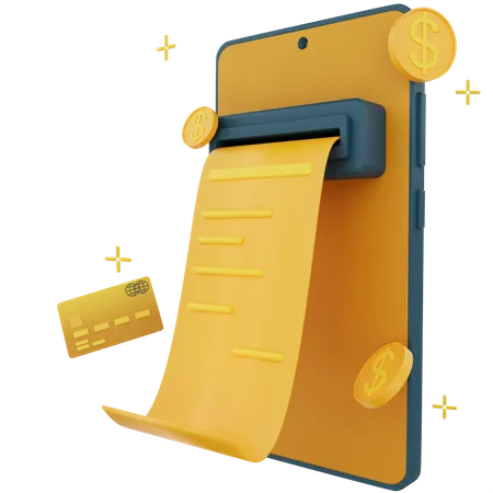 Online Invoice  3D Icon