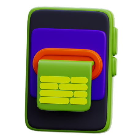 Online Invoice  3D Icon