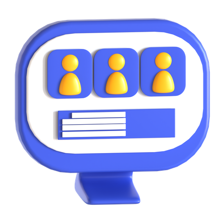 Online Job  3D Icon