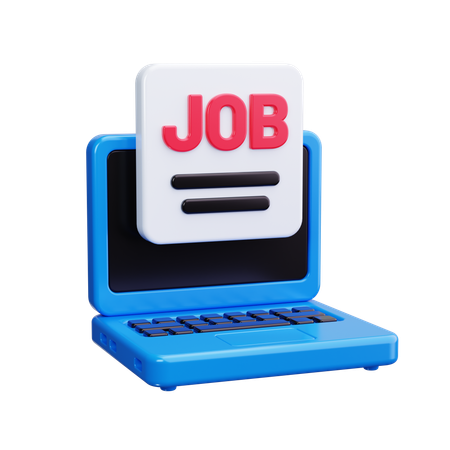 Online Job  3D Icon