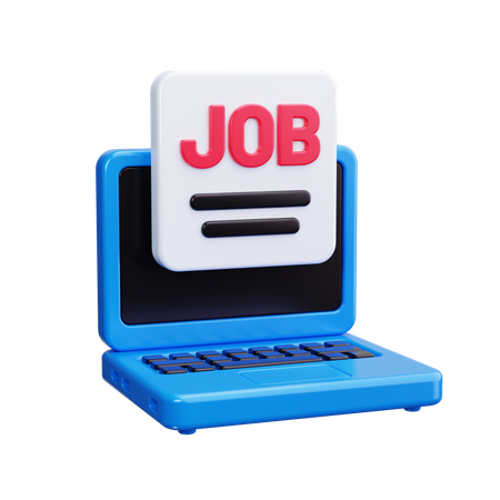 Online Job  3D Icon