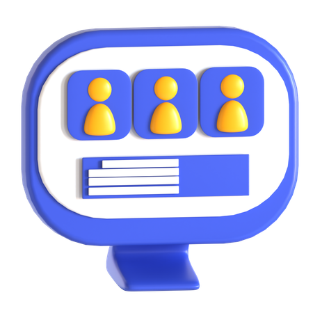 Online Job  3D Icon