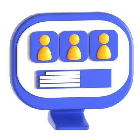 Online Job  3D Icon