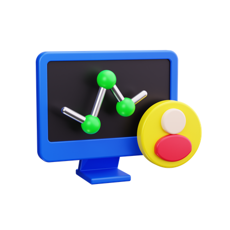 Online-Karrierewachstum  3D Icon