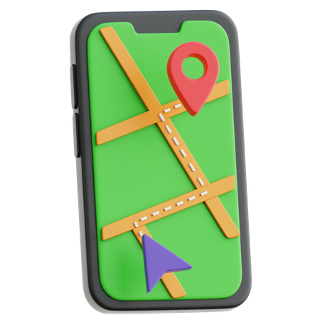 Online-Karten  3D Icon