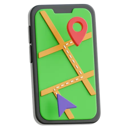 Online-Karten  3D Icon